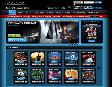 gala casino online login